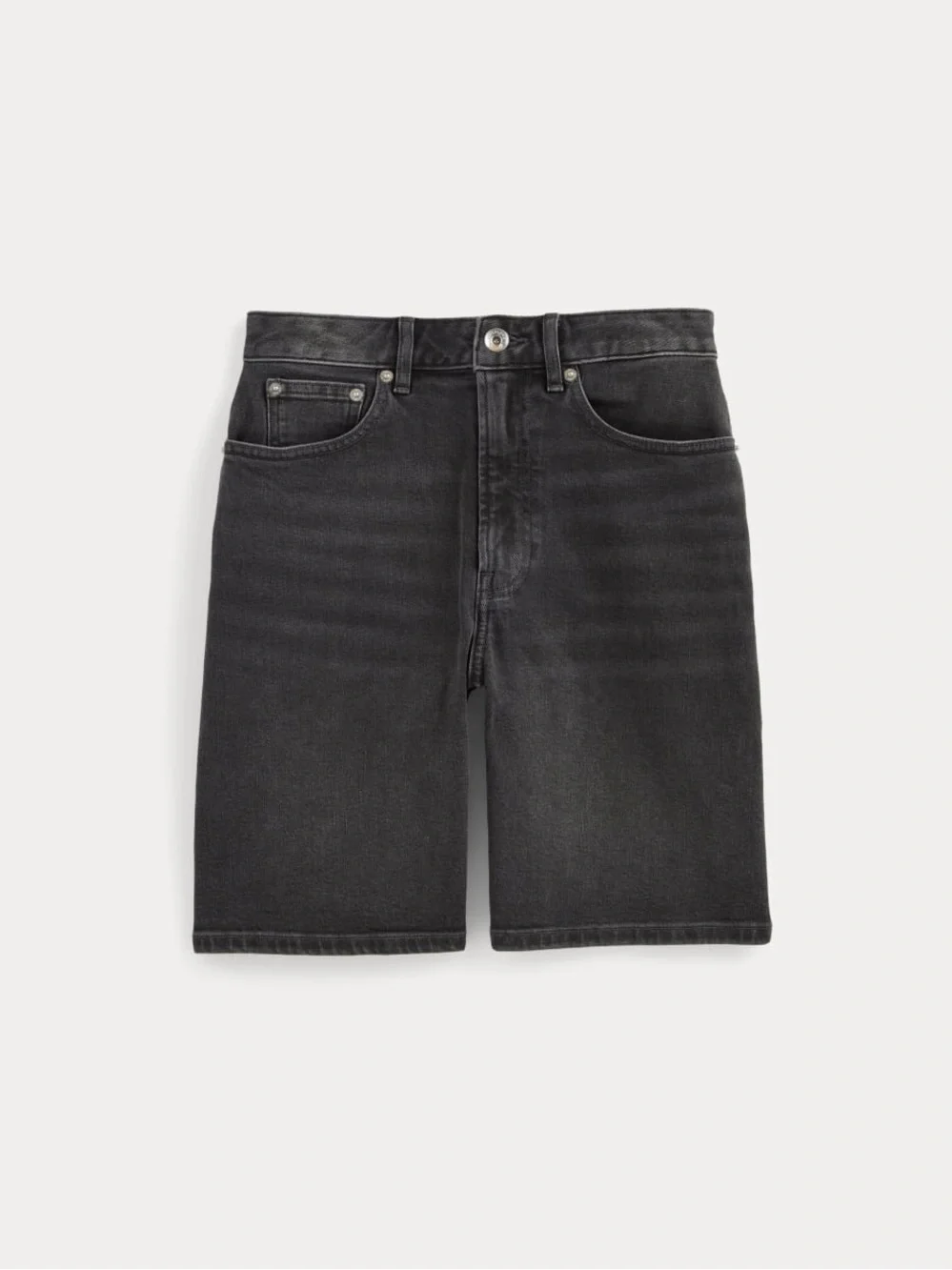 Everlane The Long A-Line Denim Short in Black Women’s Size 28